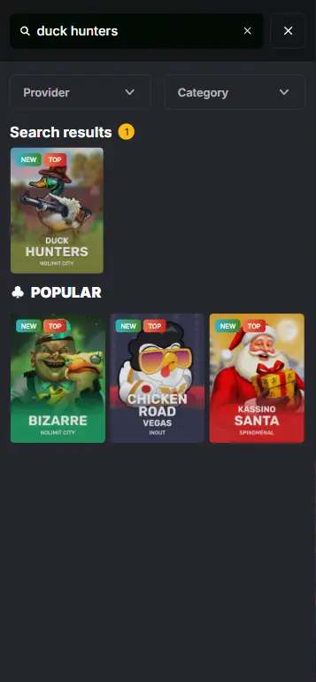 Duck Hunters Happy Hour Nolimit City game tile in casino slots lobby