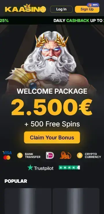UK online casino homepage featuring Duck Hunters Happy Hour slot